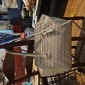 Coach Light Gray Satchel